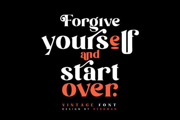 Absolutely Vintage Font - Preview 1