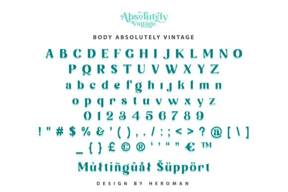 Absolutely Vintage Font - Preview 5