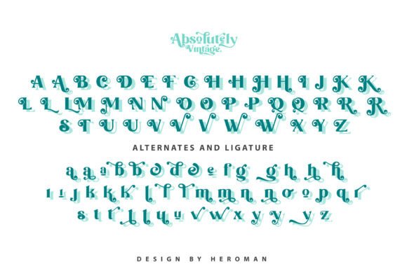 Absolutely Vintage Font - Preview 6