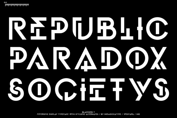 Blacksun Font - Preview 5