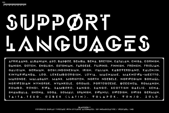Blacksun Font - Preview 6