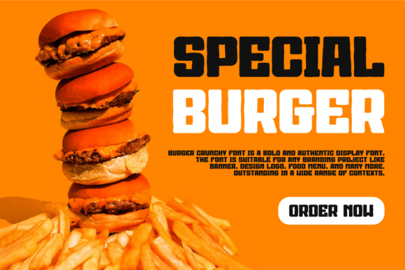 Burger Crunchy Font - Preview 1