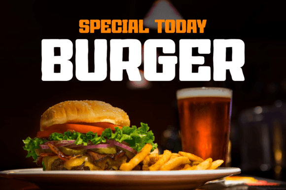 Burger Crunchy Font - Preview 4