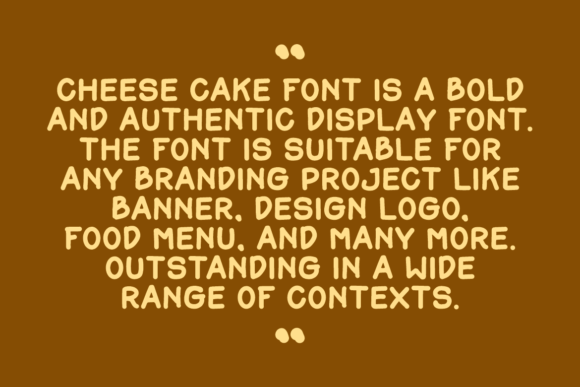 Cheese Cake Font - Preview 4