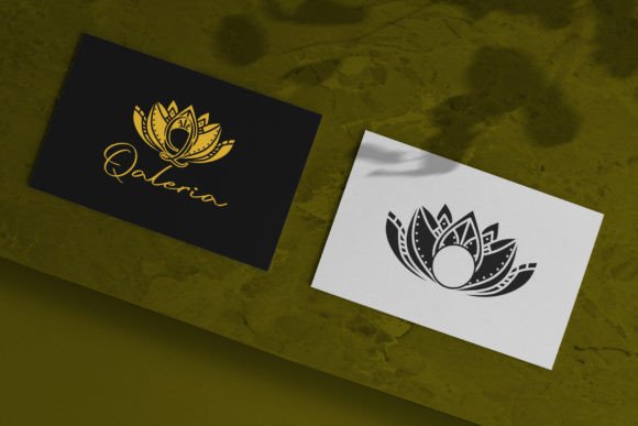 Harmony Lotus Mandala Monogram Font - Preview 1