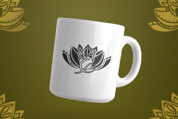 Harmony Lotus Mandala Monogram Font - Preview 3