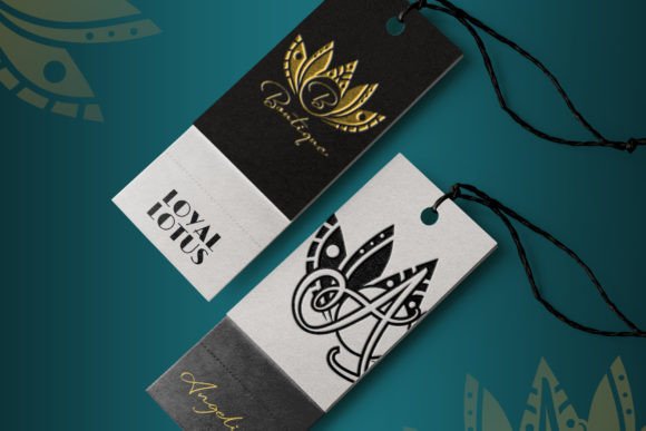 Loyal Lotus Mandala Monogram Font PNG with transparent background - Preview 2