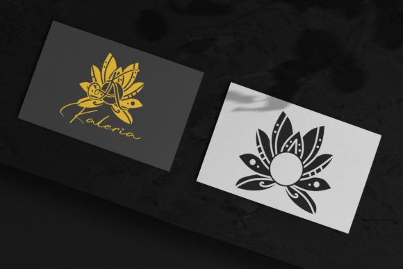 Majestic Lotus Mandala Monogram Font font preview - 1