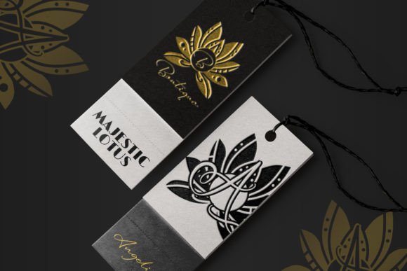 Majestic Lotus Mandala Monogram Font font preview - 2