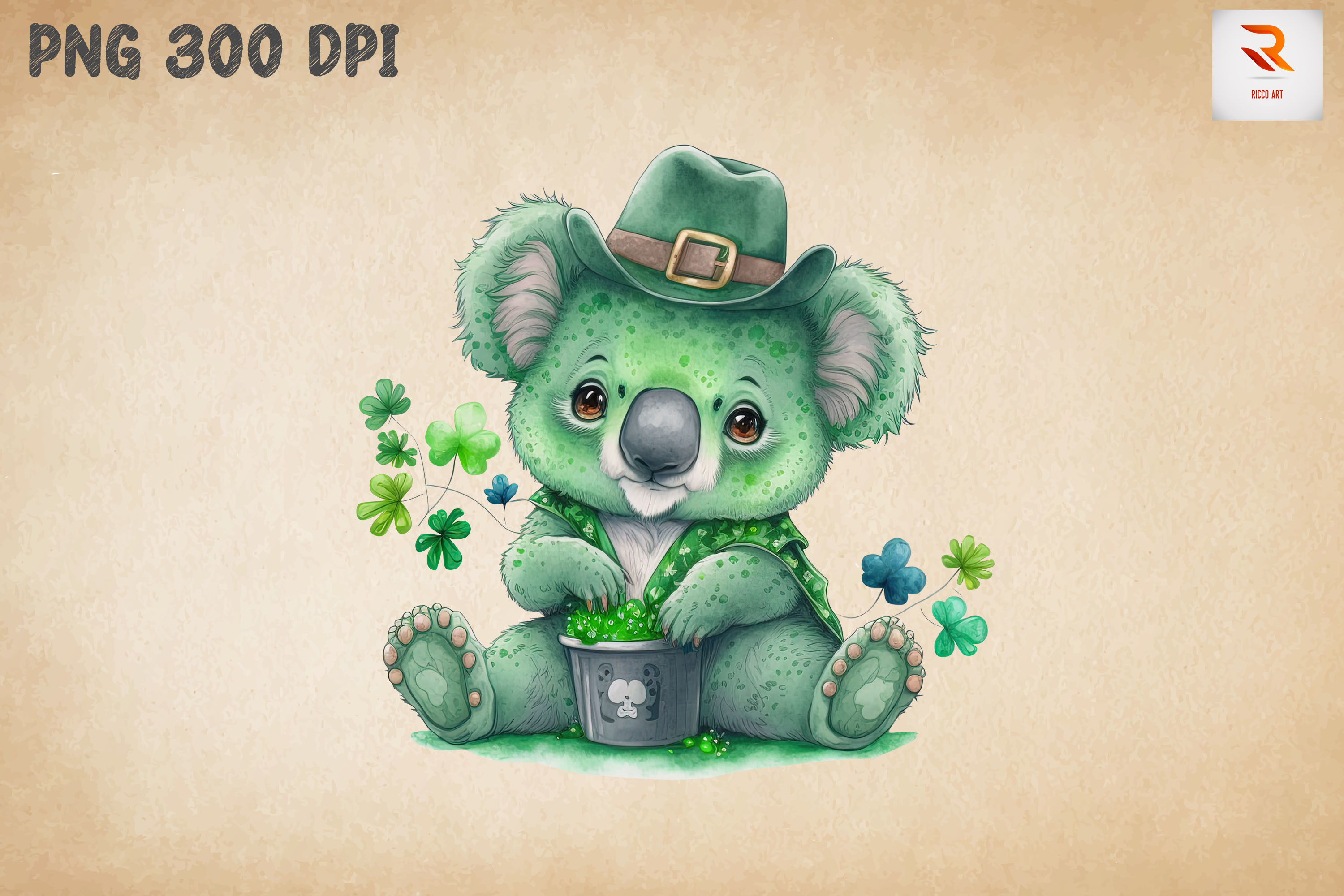 Cute Koala Saint Patrick