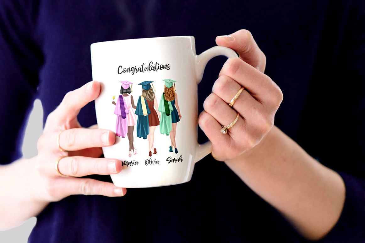 Graduation Girls Clipart Grad Students - photo 7