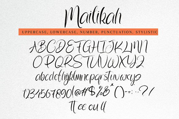 Mailikah Font PNG with transparent background - Preview 6
