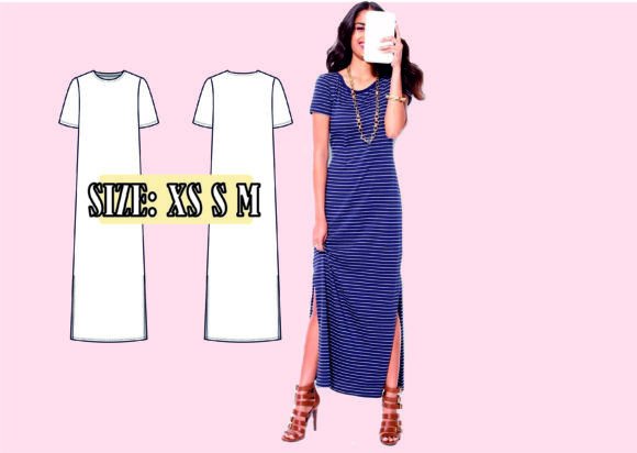 Phoebe Basic Women Dress Long XS S M