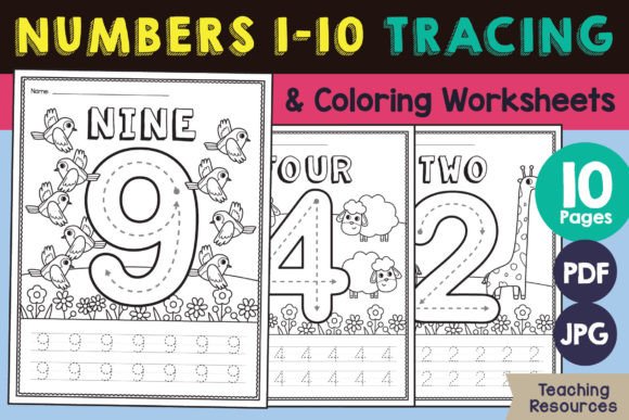 Preschool Numbers 1-10 Worksheets
