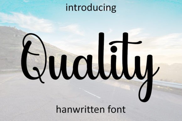 Quality Script & Handwritten Font By Hardiboy Design