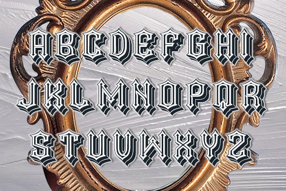 Renaissance Font PNG with transparent background - Preview 2