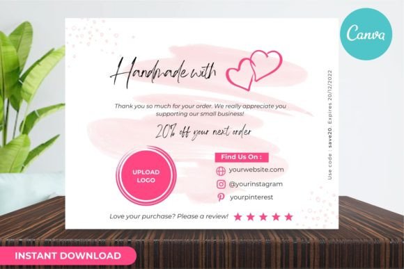 Thank You Card Business Template Canva