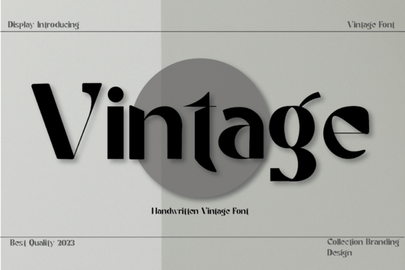 Vintage Font by hl_studio · Creative Fabrica font preview