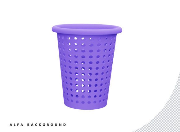 Basket 3d Vector Icon Illustration Grafik Symbole Von crop3dbusiness