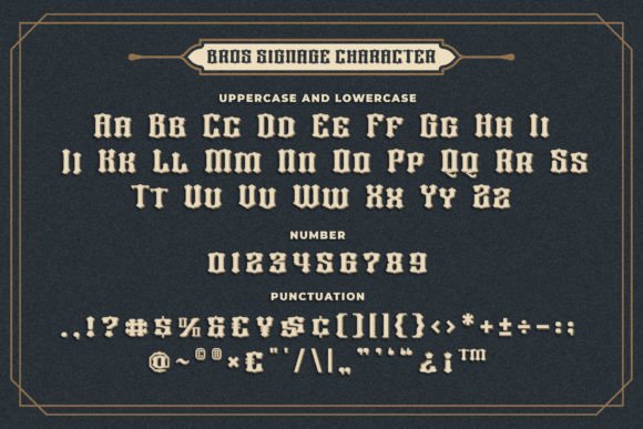 Bros Signage Font - Preview 6