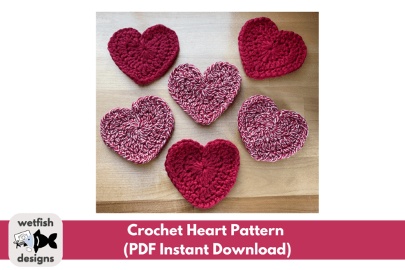 Crochet Heart Pattern • PDF • 3 Sizes