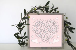 Cutout Hearts Shadow Box 3 SVG Layers · Creative Fabrica