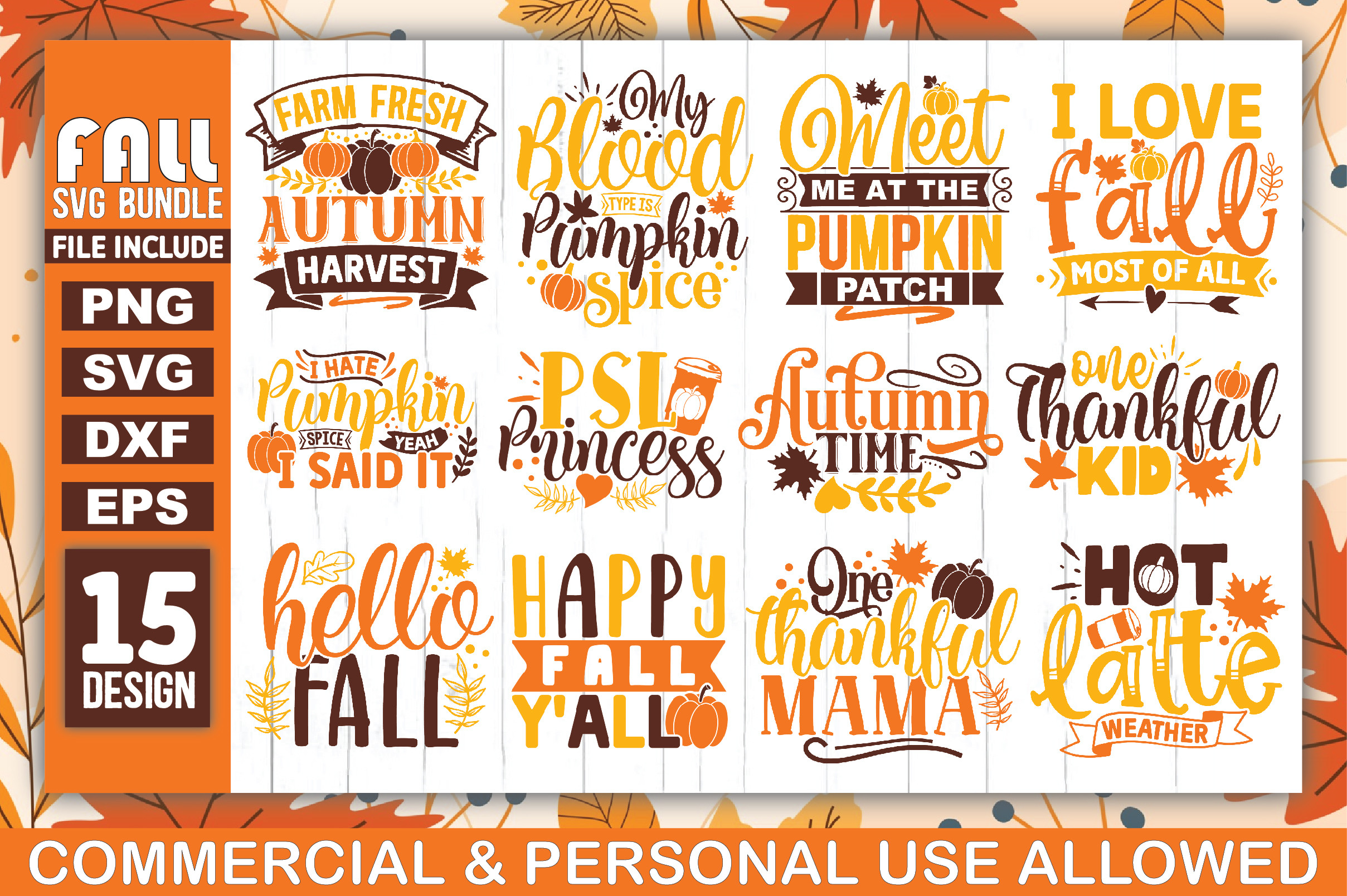 Fall SVG Bundle Graphic by crafthome · Creative Fabrica