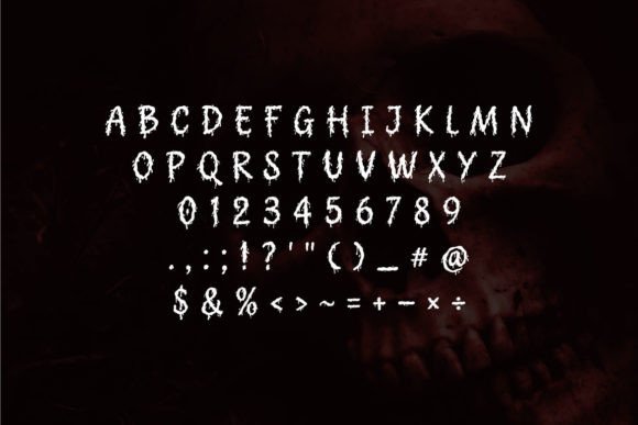 Gendaruwo Font PNG with transparent background - Preview 3