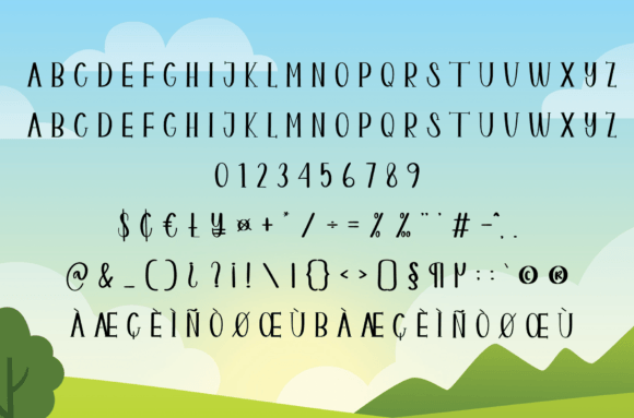 Grilled Fish Font - Preview 5
