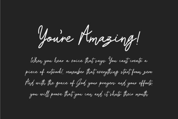 Hand Writen Font - Preview 1