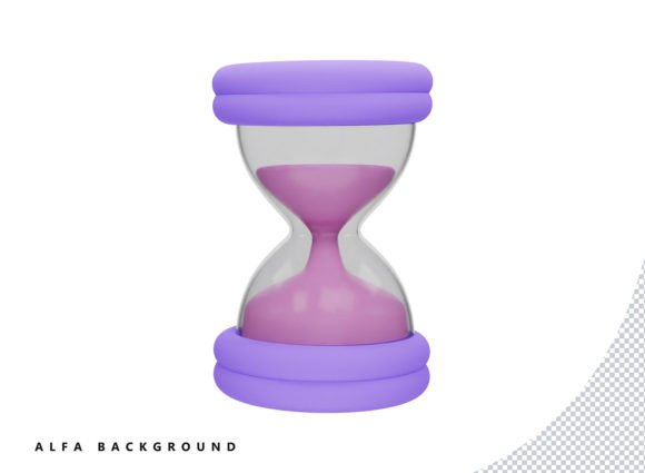 Hourglass 3d Vector Icon Illustration Graphic Icons By crop3dbusiness