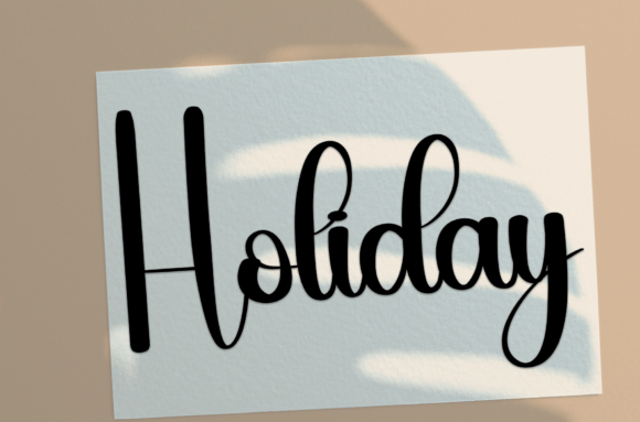 Kleo Blue Font PNG with transparent background - Preview 2