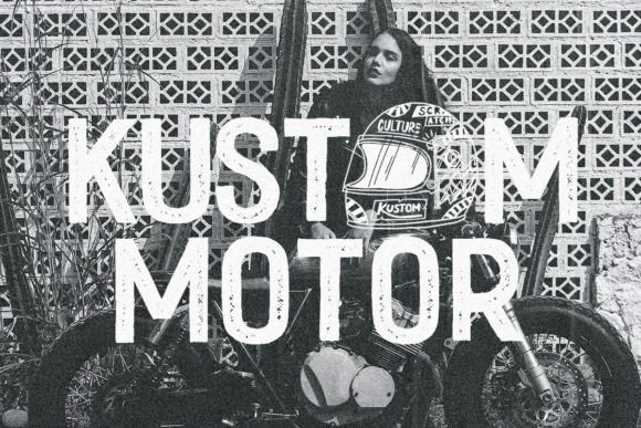Kustom Culture Font PNG with transparent background - Preview 5
