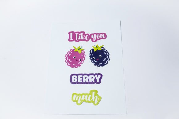Layered Card - I Like You Berry Much