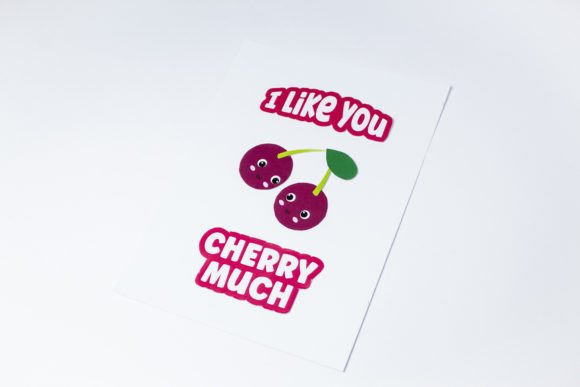 Layered Card - I Like You Cherry Much