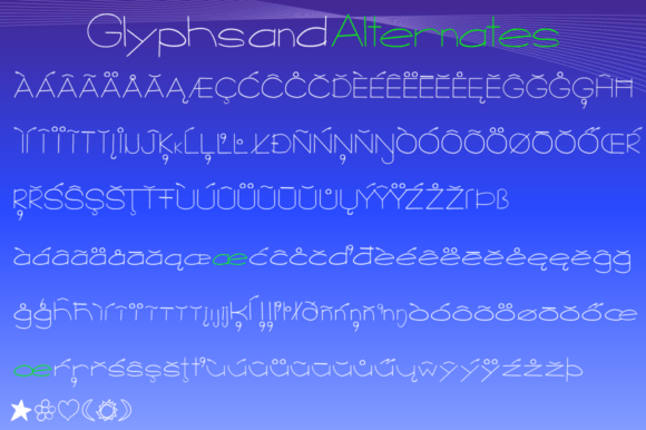 Luna's Lullaby Font PNG with transparent background - Preview 3