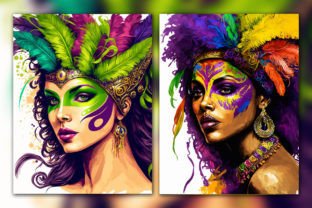 Mardi Gras Coloring Page for Adult - 100 Graphic by ekradesign ...