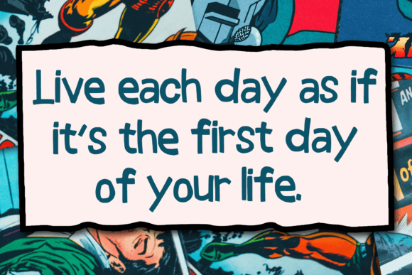 Marvelous Comic Font PNG with transparent background - Preview 2