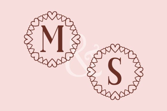 Monogram Alovilove Font PNG with transparent background - Preview 1