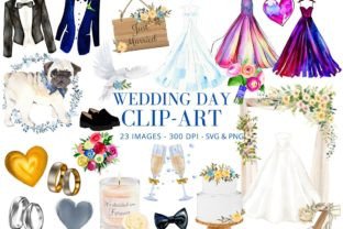 PNG and SVG Wedding Bundle Clipart Graphic by Victoria Gates · Creative ...
