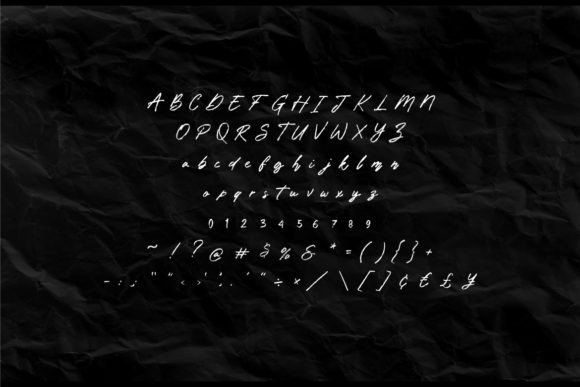 Signature Gon Font PNG with transparent background - Preview 3