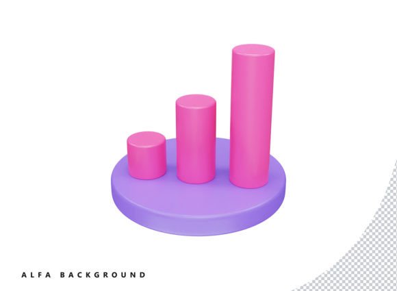 Stock Chart 3d Vector Icon Illustration Graphic Icons By crop3dbusiness