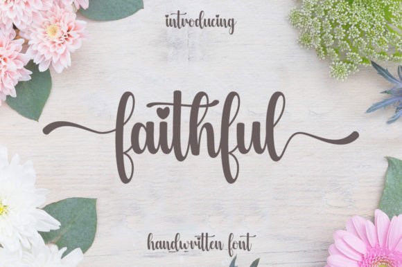 Faithful Script & Handwritten Font By Hardiboy Design