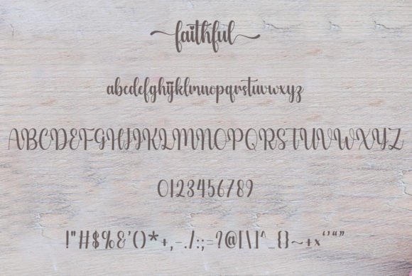 Faithful Font - Preview 5