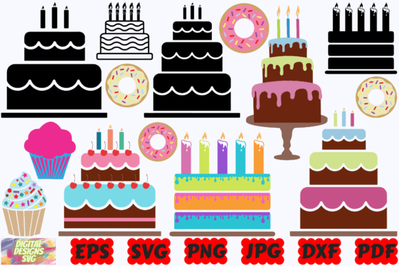 Birthday Cake SVG | Cake SVG |Topper SVG