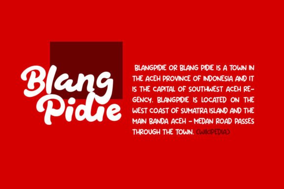 Blang Pidie Duo Font - Preview 1