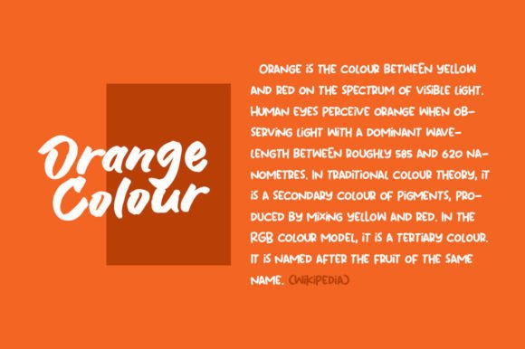 Blank Orange Duo Font - Preview 1