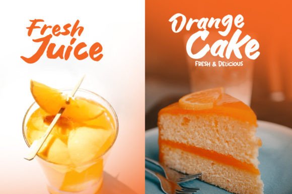 Blank Orange Duo Font - Preview 2