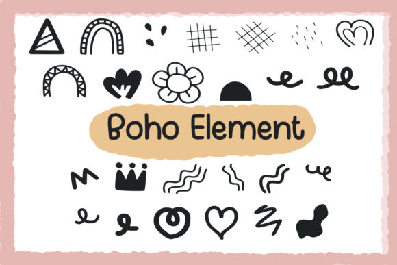 Boho Element Font - Preview 1