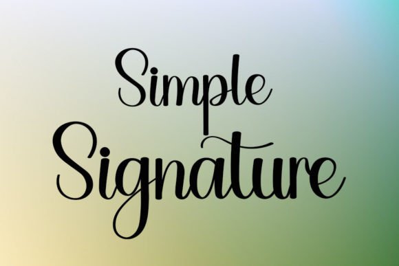 Book Signature Font - Preview 4